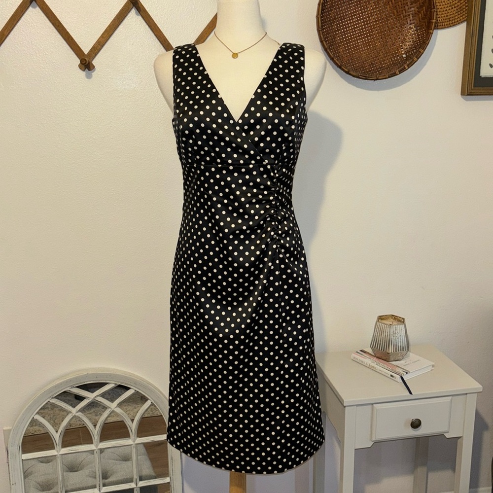Polka Dot Sheath, Dress , size 8, GUC